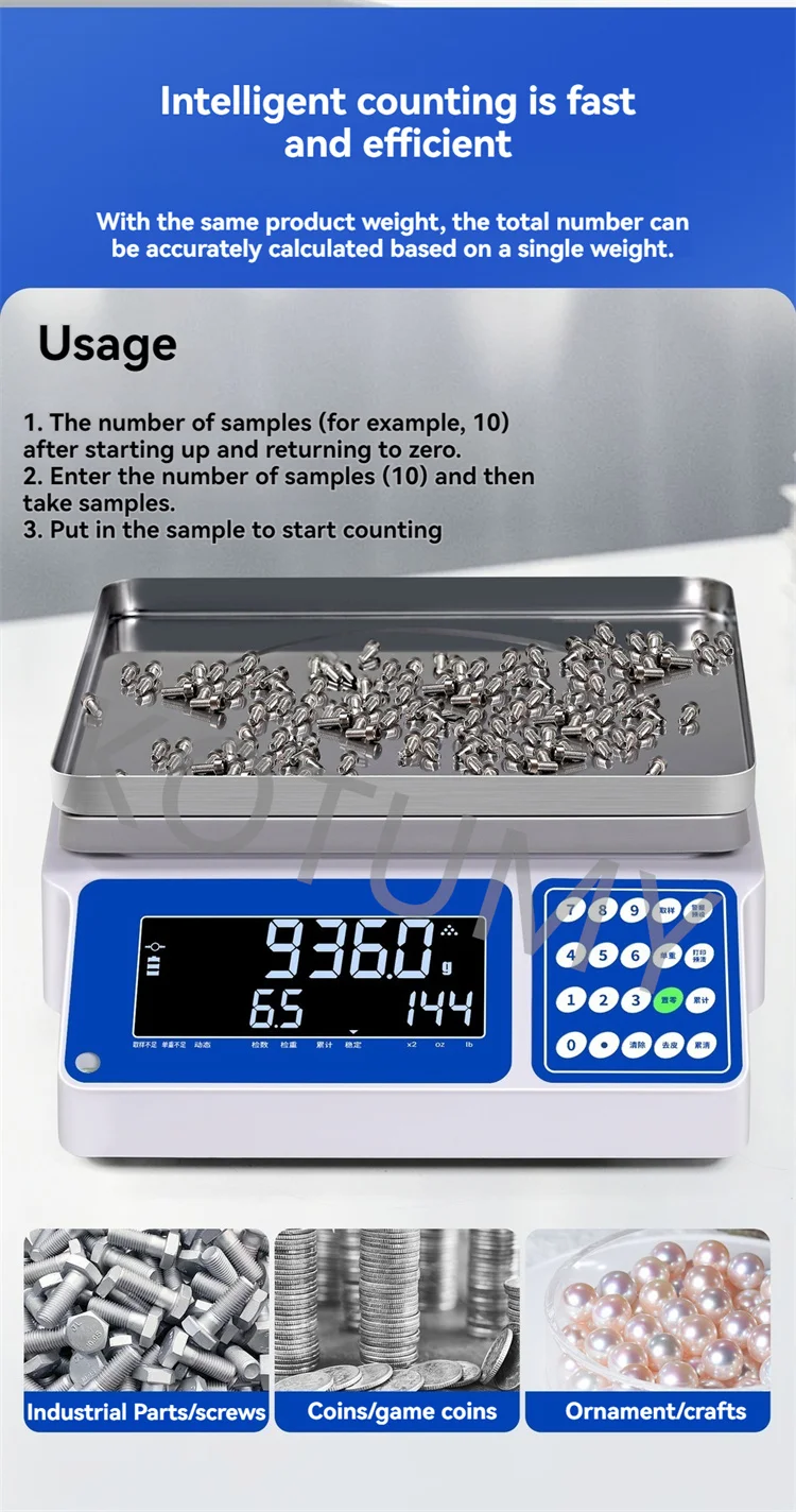 Scale Price Electronic Weighing - Commercial Equipment Unit For Commercial Use - 10kg 0.01g | Stainless steel (304) | 3-40kg | customs - Image 4