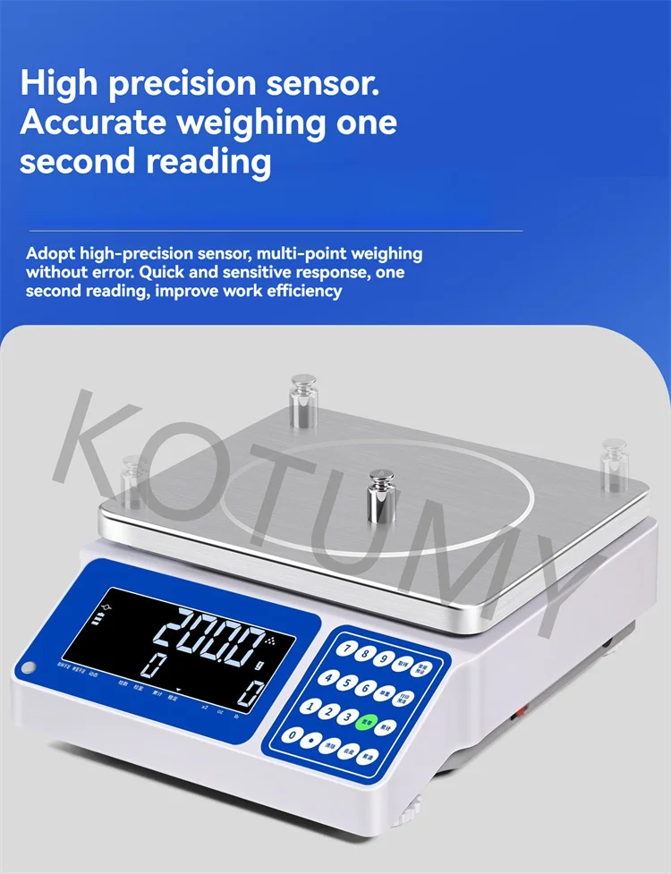 Scale Price Electronic Weighing - Commercial Equipment Unit For Commercial Use - 10kg 0.01g | Stainless steel (304) | 3-40kg | customs - Image 9