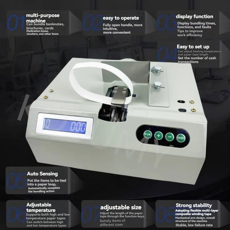 Binding Automatic Small Paper Strapping (220v, Products) - Commercial Equipment For Commercial Use | 220V | rated | when - Image 8