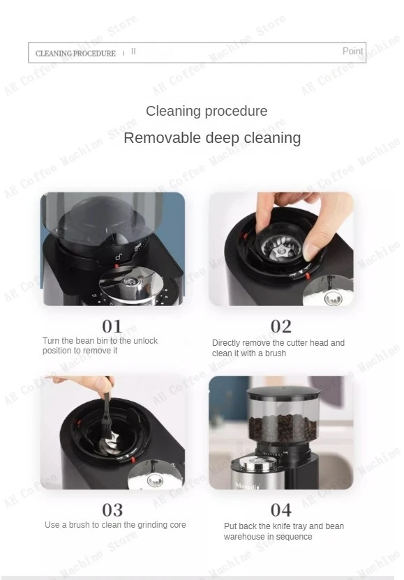Capacity Bin Grinder Electric Bean 250g - Commercial Equipment Unit For Commercial Use - Include | size | value | returned | Commercial Equipment - Image 17