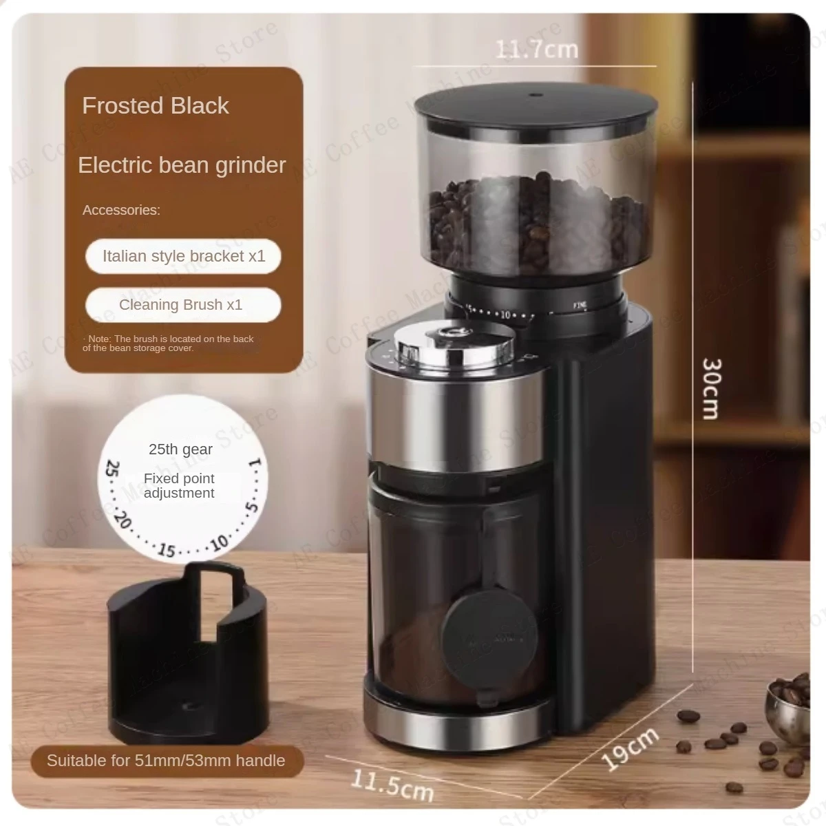 Capacity Bin Grinder Electric Bean 250g - Commercial Equipment Unit For Commercial Use - Include | size | value | returned | Commercial Equipment - Image 22