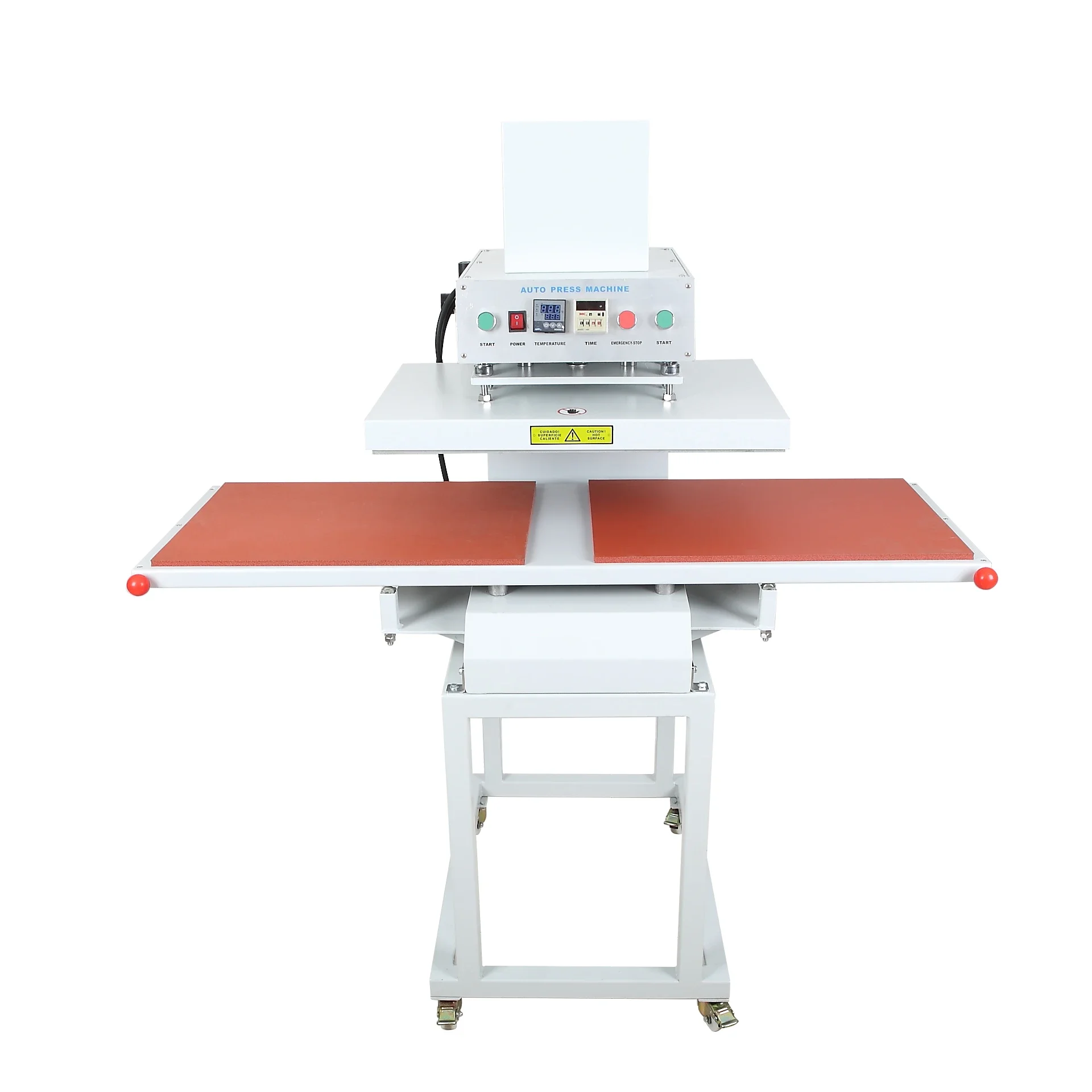 Commercial Use: Commercial Equipment Unit | 40x60 Pneumatic Transfer Double Heat T-shirt Station | Repair + Location | 110V