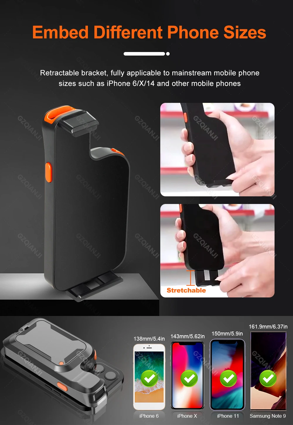 Scanner Clip Wireless Bluetooth Barcode | 2D Back Clip Scan | PDF417 | Commercial Equipment - Image 3