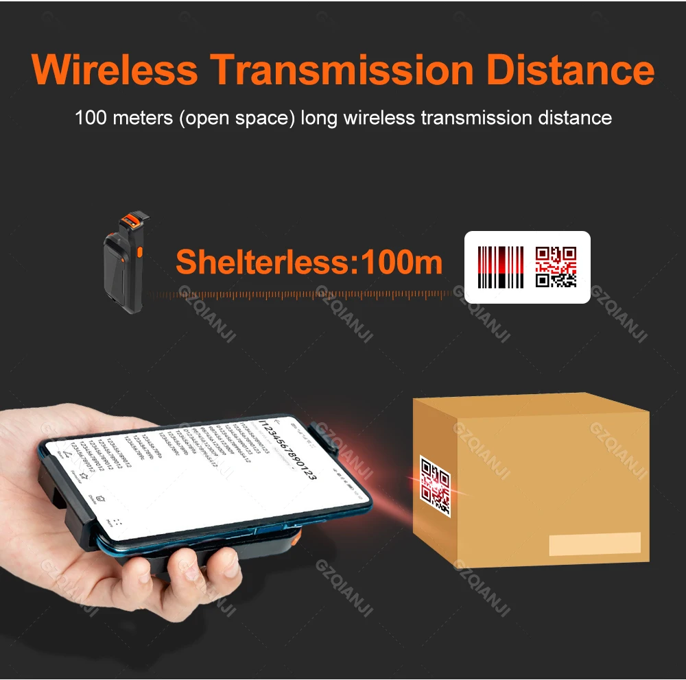Scanner Clip Wireless Bluetooth Barcode | 2D Back Clip Scan | PDF417 | Commercial Equipment - Image 6