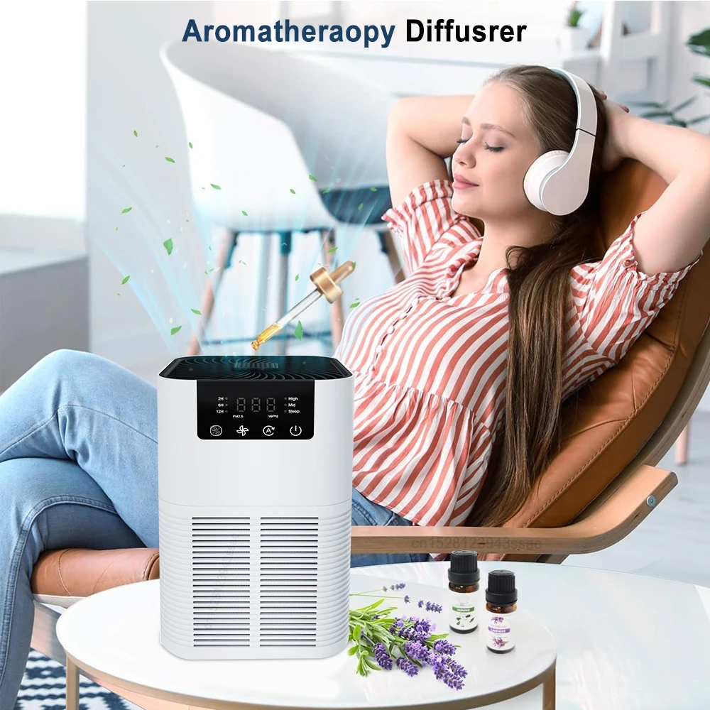 Pets Purifier Air Allergies Desktop Home Hair Portable Freshener | WHITE | Commercial Equipment - Image 3