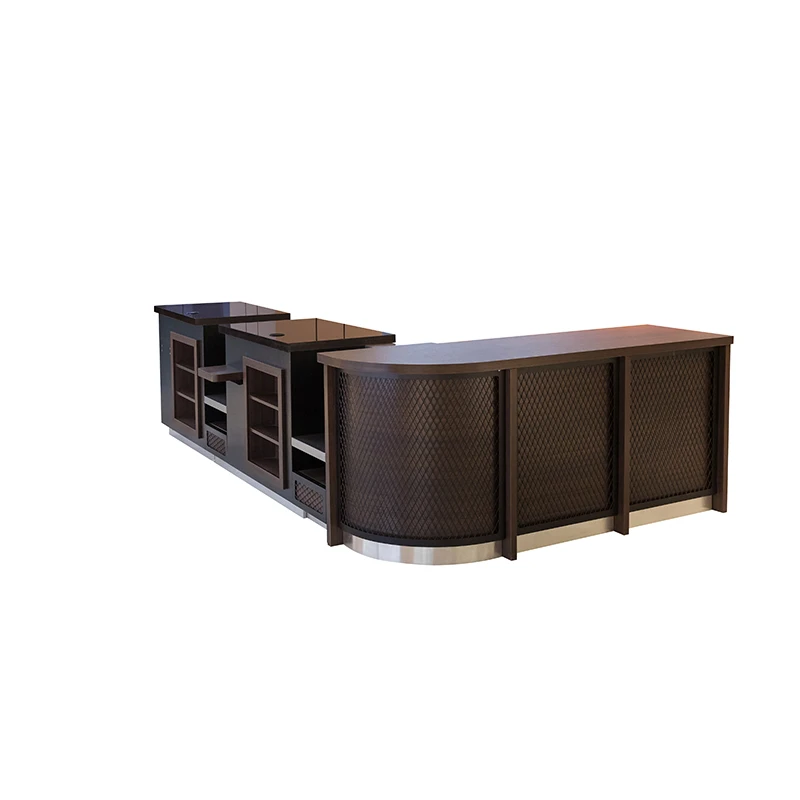 Table Desk Supermarket Store Counter | Stainless Steel | 3050x1800x882mm | Customoized | 3000x1750x820mm | Commercial Equipment
