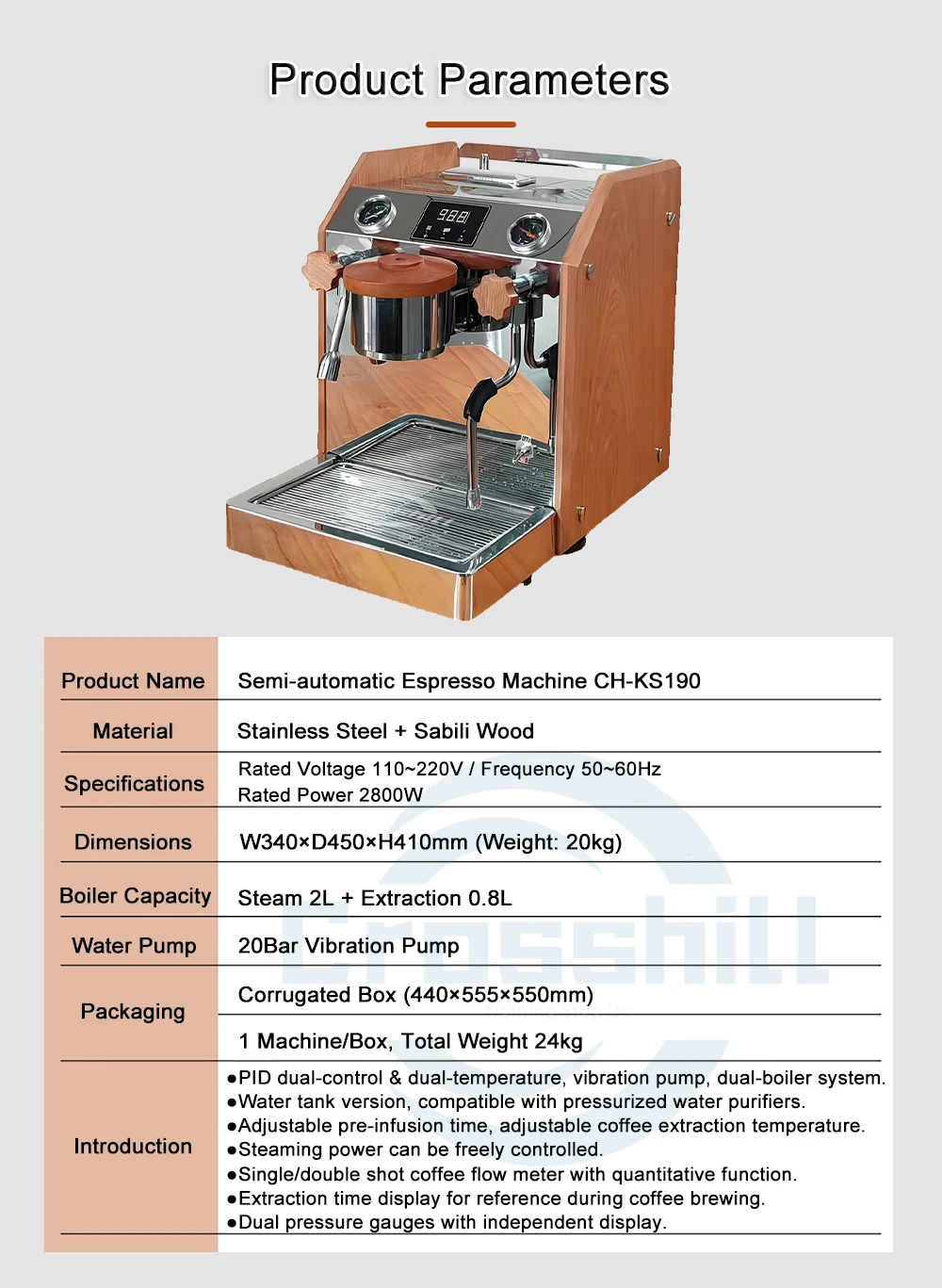 Control Mirror Customized (110v, Choose) - Commercial Use - Commercial Equipment | 110V | 2800W | Stainless steel - Image 8