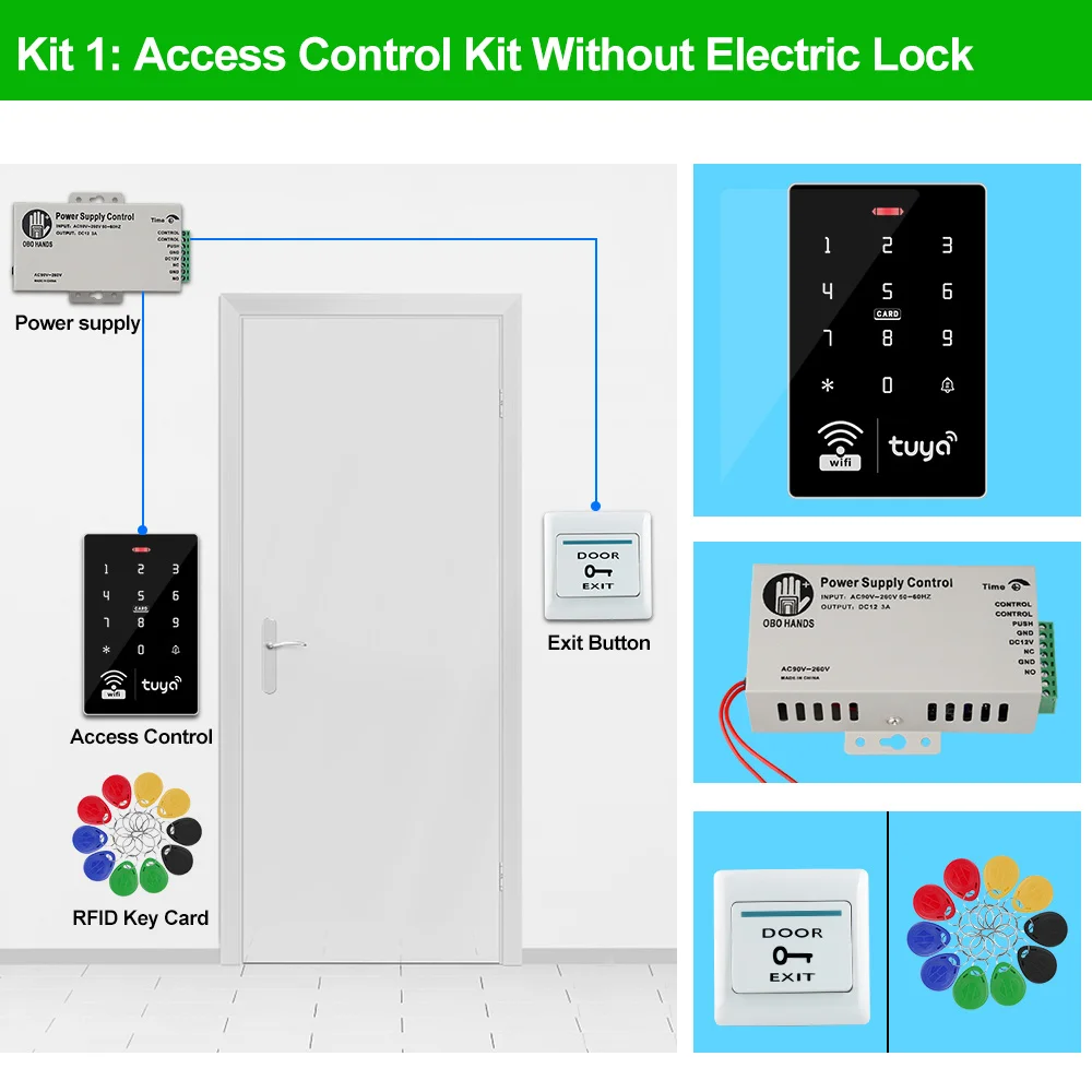 Control Waterproof Wifi (stainless Steel, Doorbell) - Commercial Equipment - Commercial Use | Stainless steel | working | 125khz