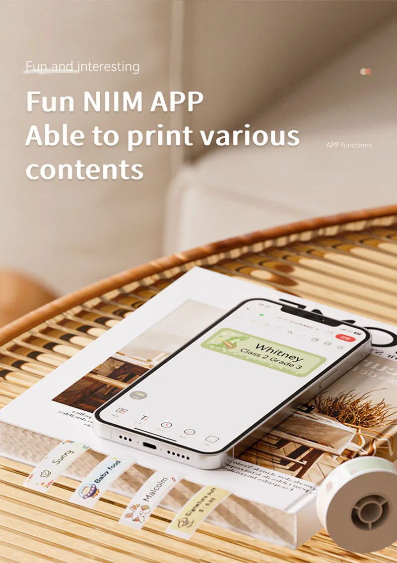 D11h Niimbot Printer Portable Wireless Maker (paper, Customization) - Commercial Equipment - Commercial Use | 40mm | choose | support - Image 14