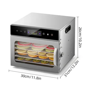 Dehydrators Jerky Timer Drying 800w Vegetable (220v, Stainless Steel (304)) - Drying For Food Prep - Food Dehydrator | 220V | 800W | Stainless steel (