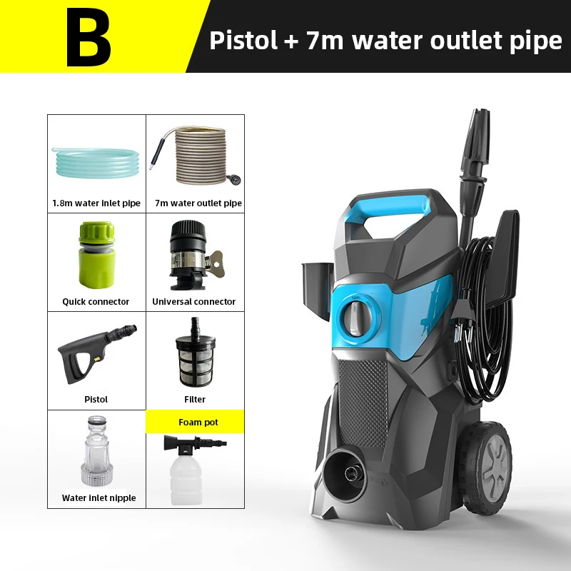Electric Water Pressure (7m Short) - Commercial Equipment - Commercial Use | 7m Short | Drain Pump | 10 Long | Commercial Equipment