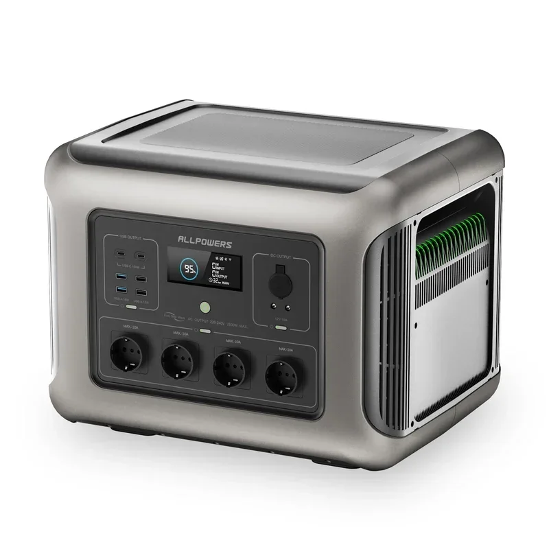 Expandable Lfp 2500w Allpowers Portable Station (2500w, 230v) - Commercial Equipment For Commercial Use | 230V | 2500W | usb-a