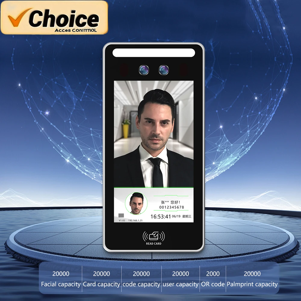 Face/palm Code Data Wifi Access Attendance (camera, Digital Control): Commercial Equipment - Commercial Use | automatic | interfaces | protection