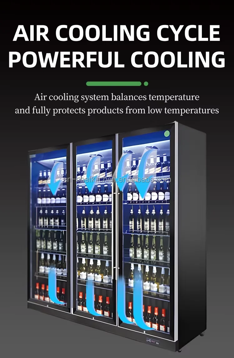 Fan System Door Refrigerator Fridge Drink (welcome., Please) - Commercial Equipment For Commercial Use | delivery | order. | customized - Image 3