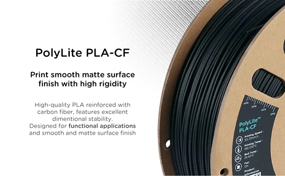 Fiber 1kg Filament Reinforced Polymaker-polylite Strong Pla (strength) | Commercial Equipment | Commercial Use | durability - Image 3