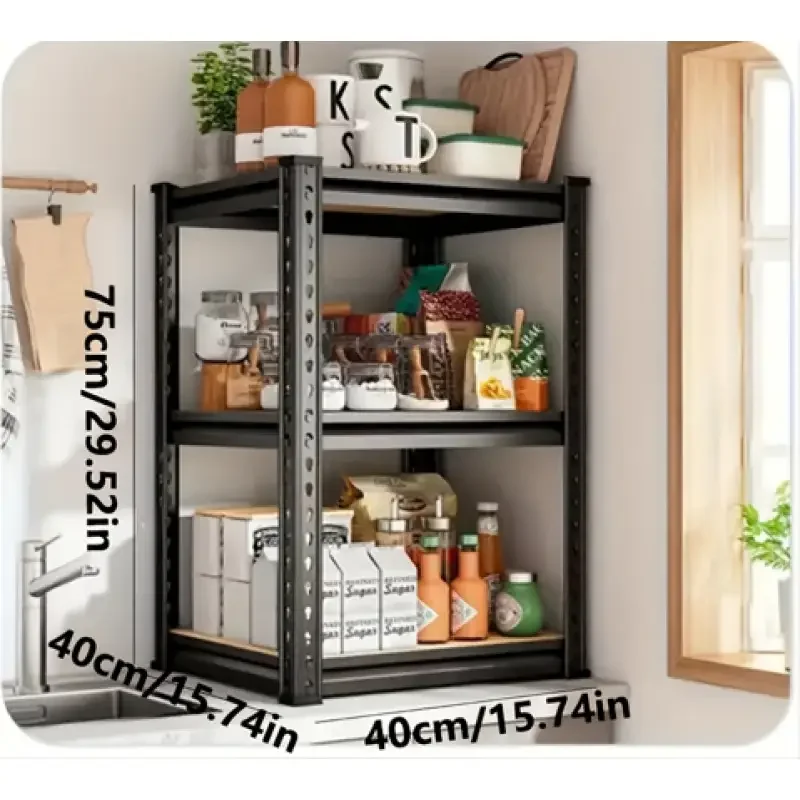 Garages Bedrooms Layer Shelves Metal Suitable Kitchens (70x30x150cm) - Commercial Equipment For Commercial Use | 75x40x40cm | 90x30x182cm | 70x30x150c