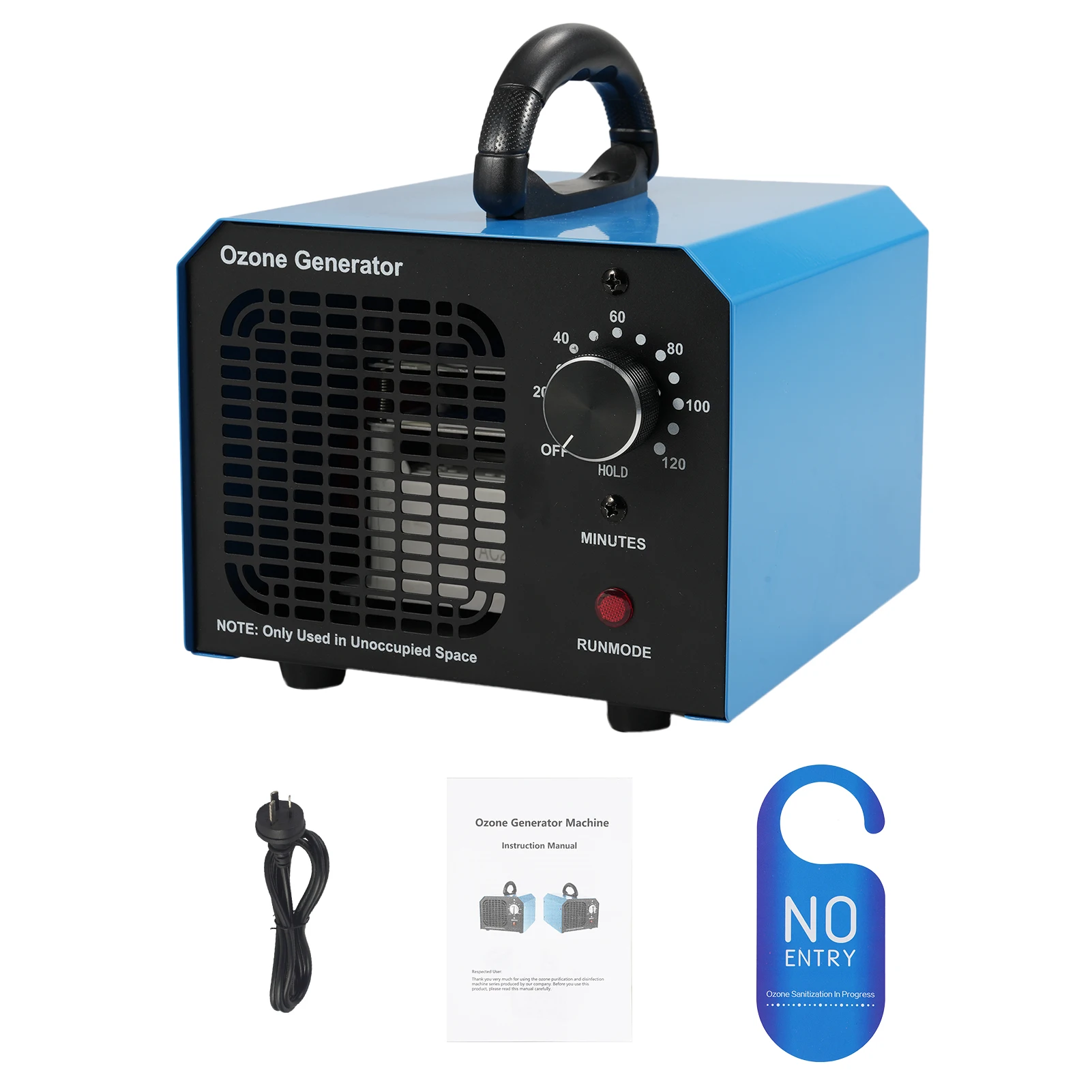 Generator Portable Removal Deodorizer Purifier Smoke (aluminum, UK 20) - Odor Control - Ozone Generator | Aluminum | doors | 183x171x132mm