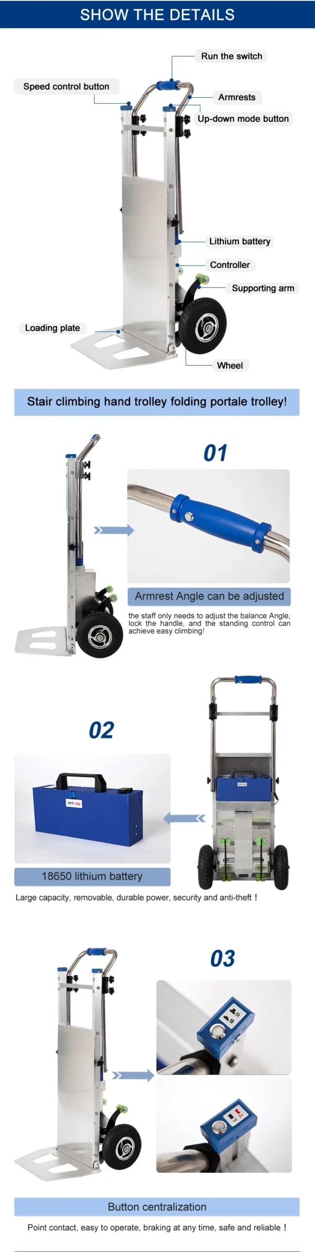 Good Powered Lift Electric Cart Dolly Trolley (lean, Process): Commercial Equipment - Commercial Use | exquisite | well-trained | Silver - Image 5