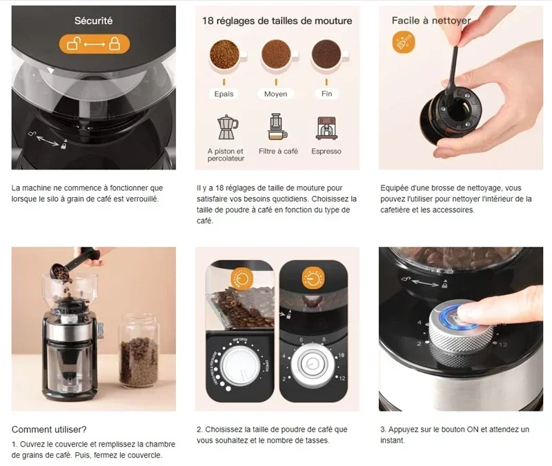 Grind Espresso Filter Automatic Mill Grinder (220v, Using): Commercial Equipment - Commercial Use | 220V | locked | place. - Image 13