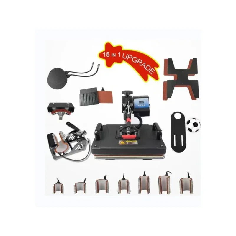Heat Single Combination Tshirt Press Station Sublimation: Commercial Equipment Unit - Commercial Use - Large, Display | product | anti-slide | pre-pre
