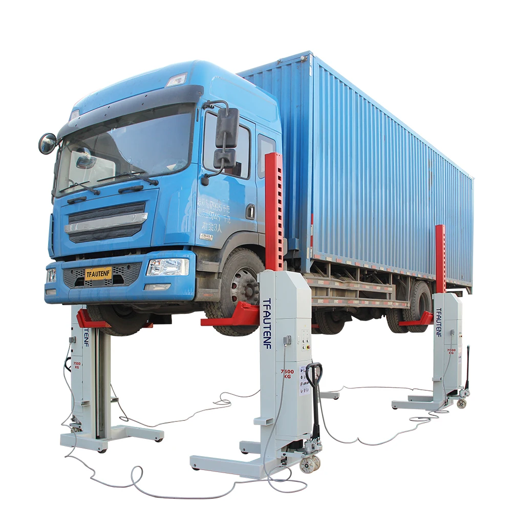 Workshop Post Lift Hydraulic Heavy Truck: Commercial Equipment Unit - Commercial Use - Plug, Movement | vehicles | assembling | repairing