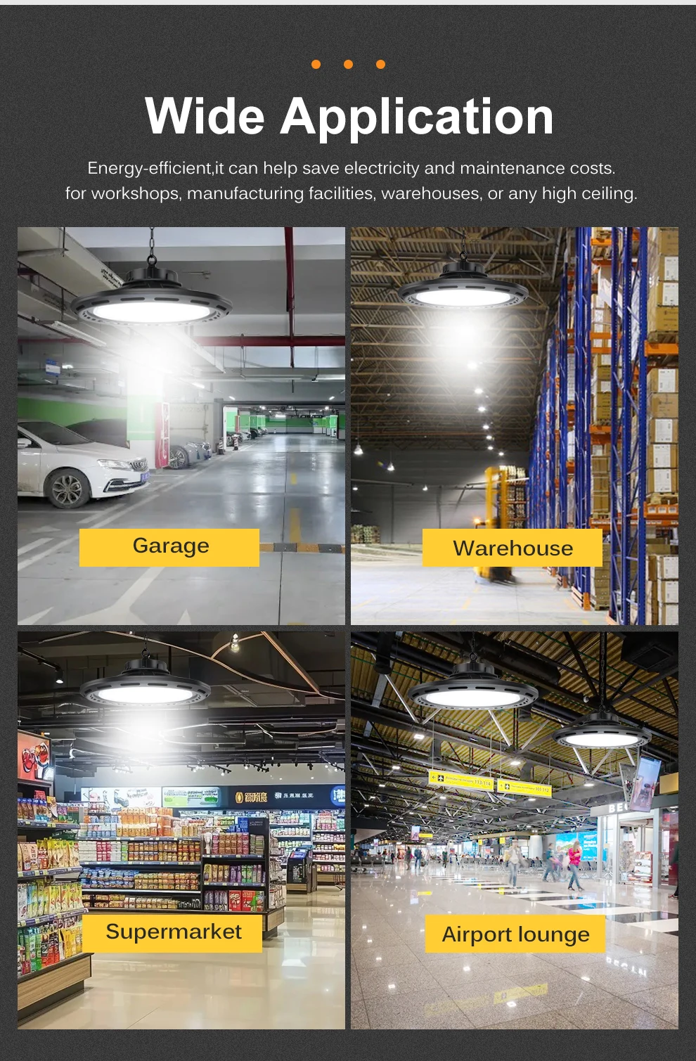 400w Bay Brightness Led Warehouses Ip65 (400w, 6000k) | Commercial Equipment | Commercial Use | 400W - Image 11