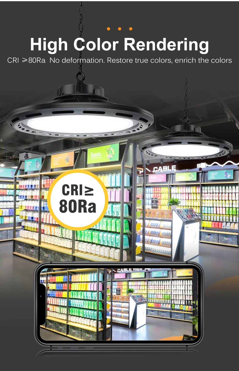 400w Bay Brightness Led Warehouses Ip65 (400w, 6000k) | Commercial Equipment | Commercial Use | 400W - Image 6