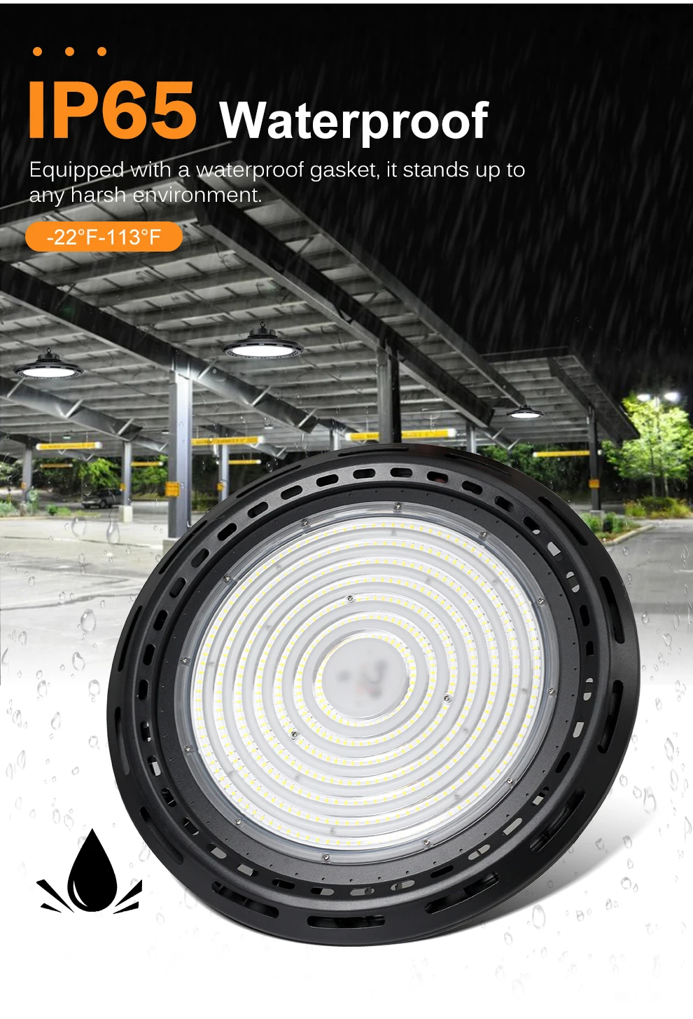 400w Bay Brightness Led Warehouses Ip65 (400w, 6000k) | Commercial Equipment | Commercial Use | 400W - Image 7