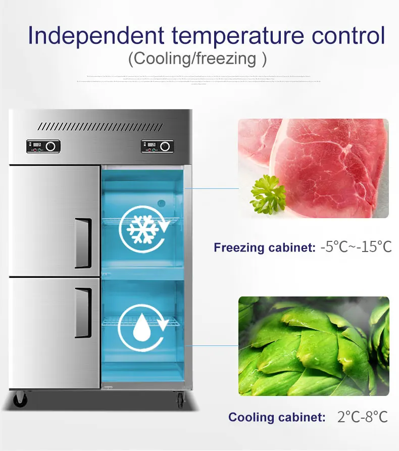 Duty Vertical Supermarket Cabinets Refrigerator: Commercial Equipment Unit - Commercial Use - Product, Interior | 618L | 220V | 330W - Image 10