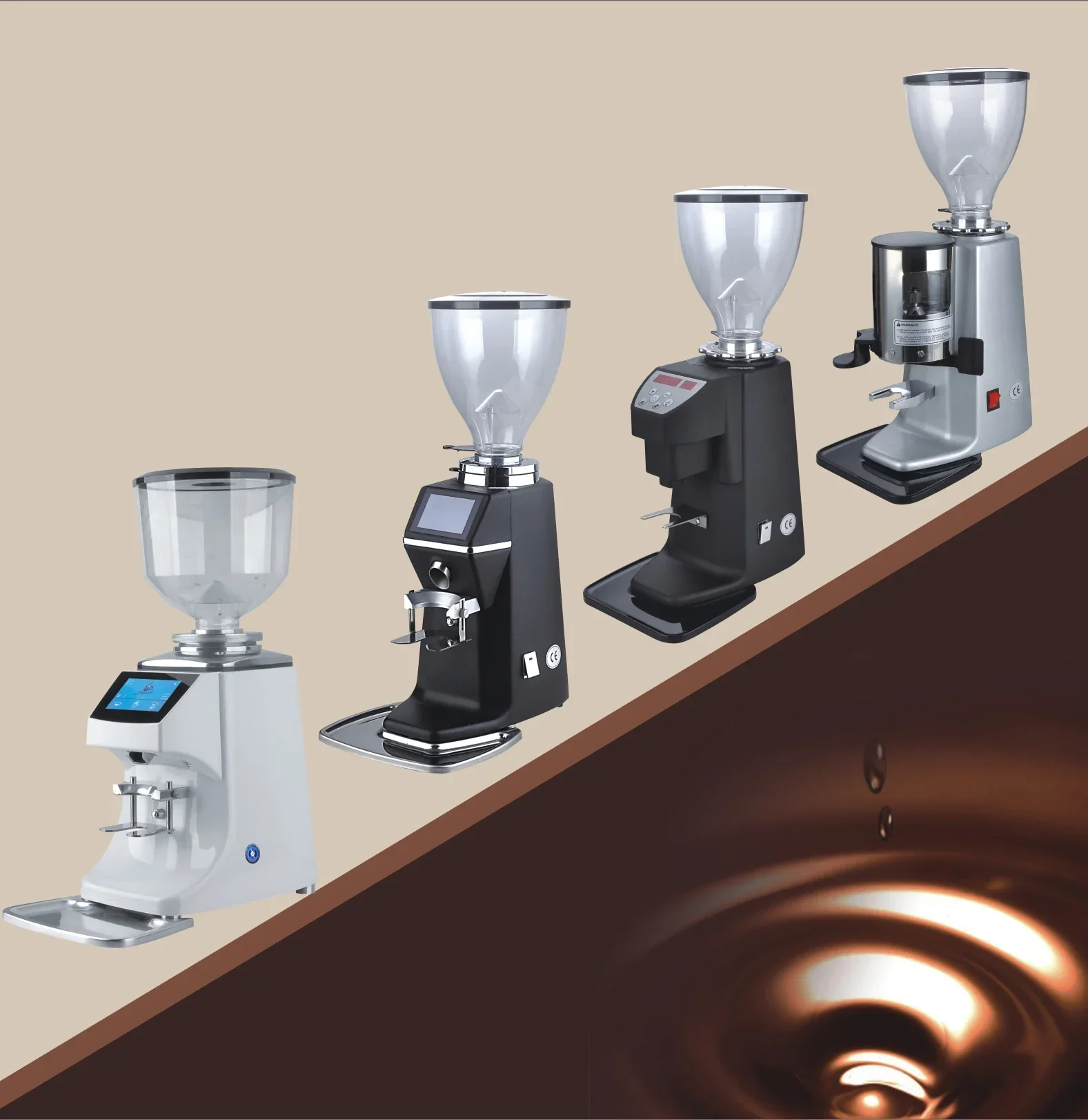 Commercial Equipment Unit - Commercial Use: Coffee Adjustable Flat Grinder Setting Maker Electric (stainless, Powder) | Stainless steel | fitvarious | - Image 5