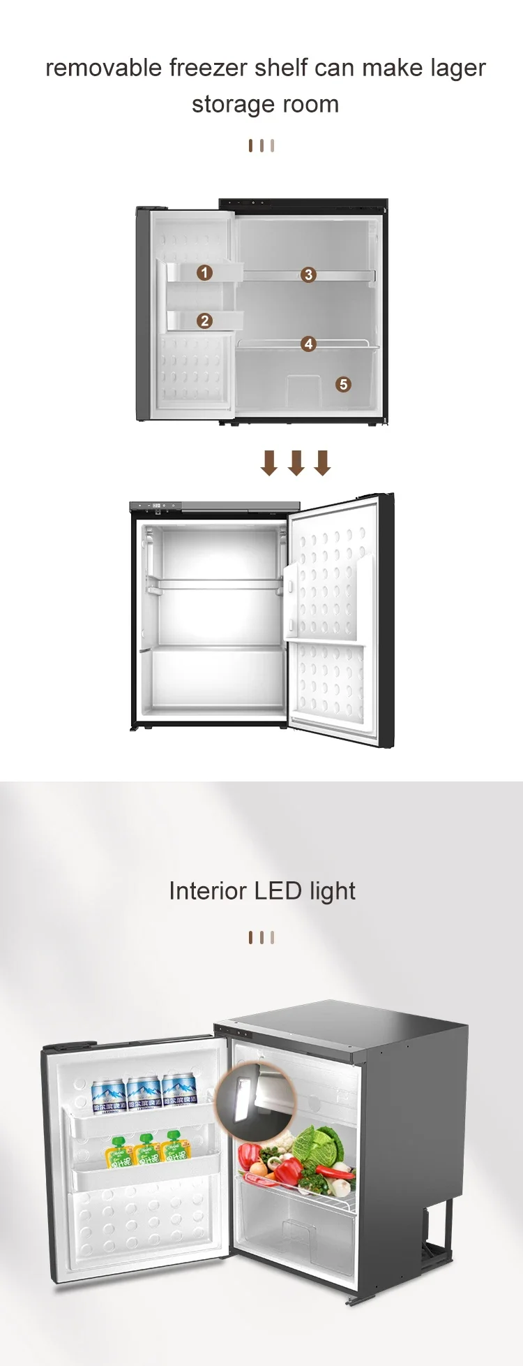 Vehicle Upright 85l 12v Refrigerator | 790mm 485mm 455m | Commercial Equipment - Image 4