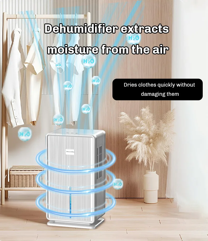 Bathroom Air Indoor Electric Dehumidifier Home (110v, Efficient) - Commercial Equipment For Commercial Use | 110V | 364mm | 45db - Image 6