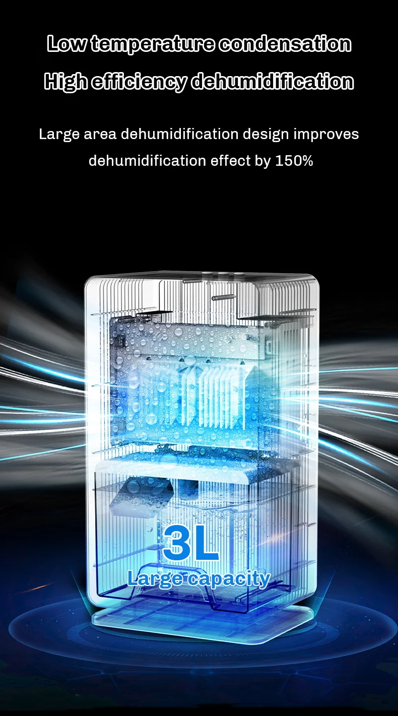 Bathroom Air Indoor Electric Dehumidifier Home (110v, Efficient) - Commercial Equipment For Commercial Use | 110V | 364mm | 45db - Image 7
