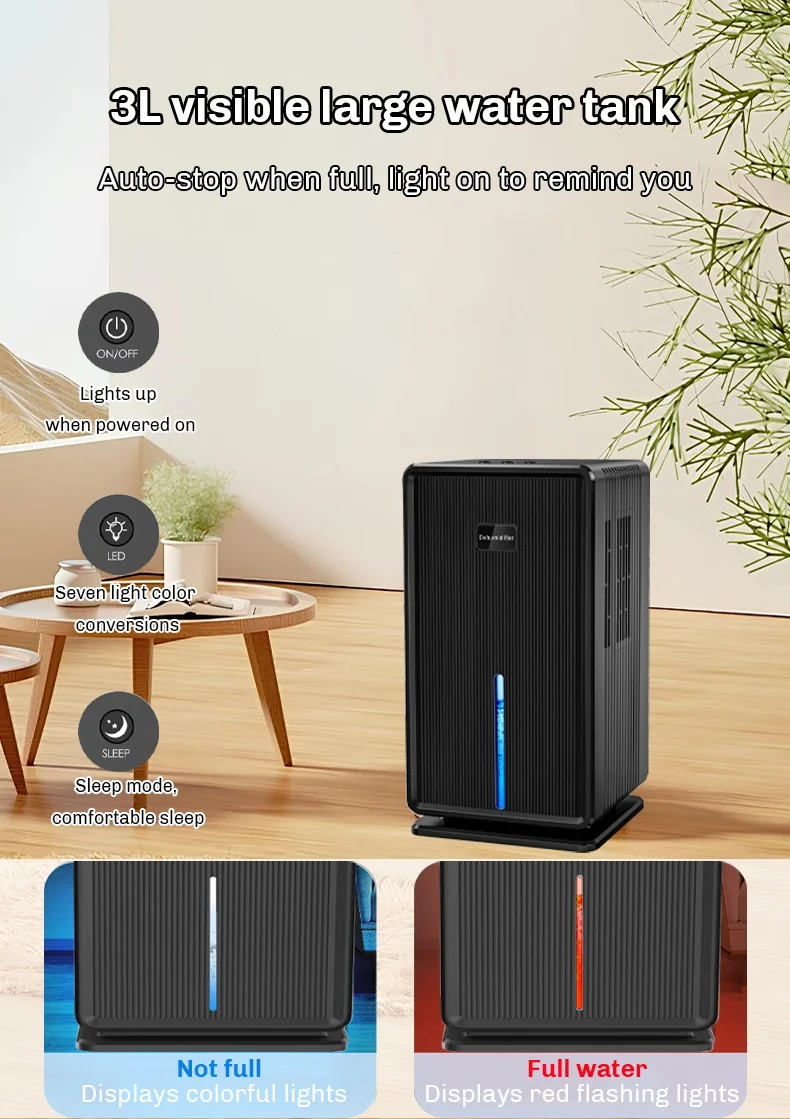 Bathroom Air Indoor Electric Dehumidifier Home (110v, Efficient) - Commercial Equipment For Commercial Use | 110V | 364mm | 45db - Image 8