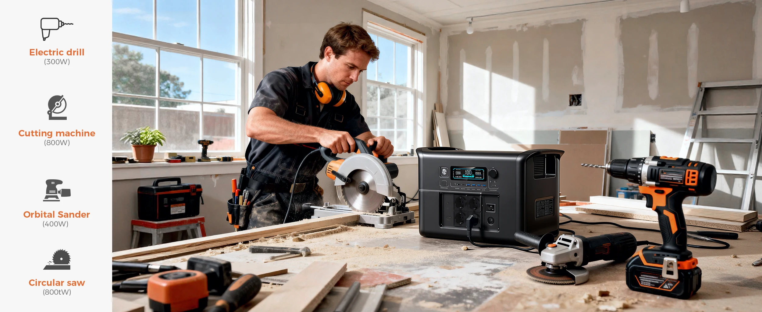Pure Energy Power Lifepo4 (features, Sockets) - Commercial Equipment For Commercial Use | 2400W | dedicated | warehouse - Image 9