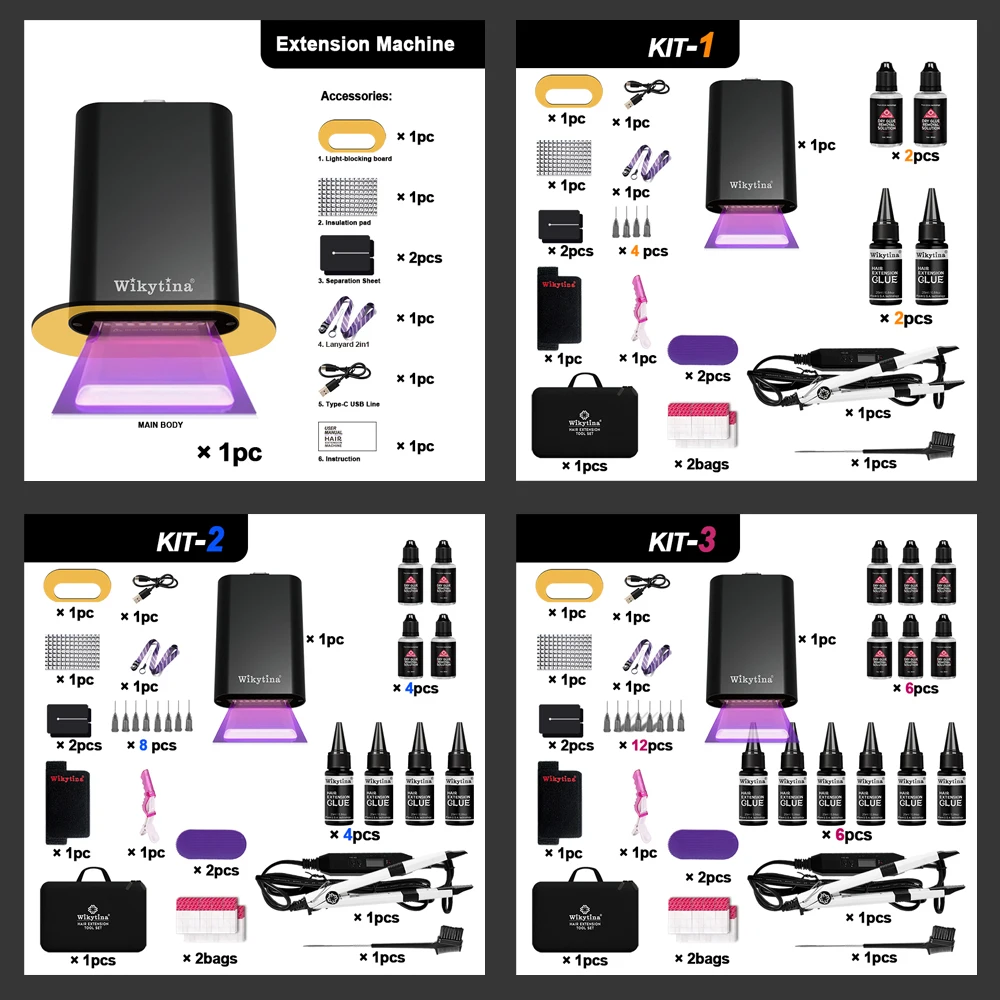 Light Extension Wikytina Long-lasting Salon (blending, Clear) | Commercial Equipment | Commercial Use | selection - Image 3
