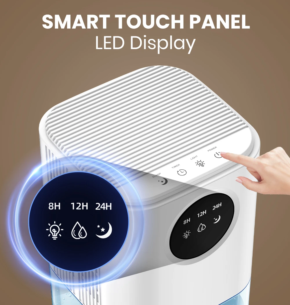 Romantic Lights Switch Dehumidifier Capacity Operation Colorful (us Plug) | Commercial Equipment | Commercial Use | WHITE - Image 9