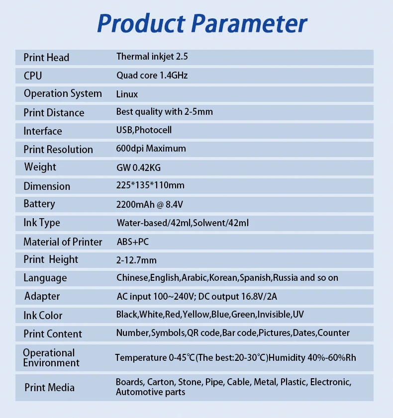 Text Number 12.7mm Handheld (battery, Linux) - Commercial Equipment For Commercial Use | hold | beautiful | Touch Panel | Commercial Equipment - Image 9