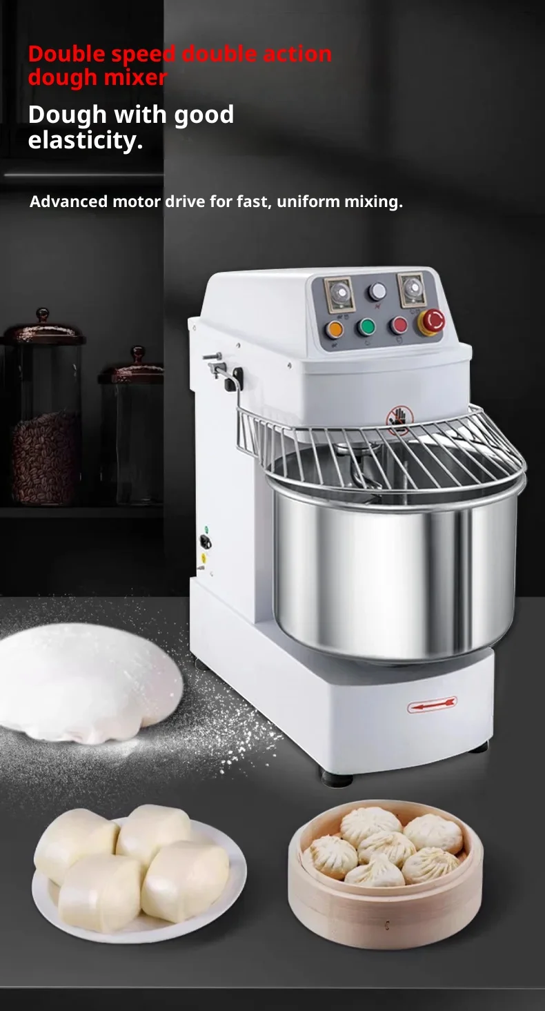 Dough Large-capacity Multifunctional Automatic Tabletop Fully Dual-action Mixer Dual-speed | TB5L | SSD20BP | Commercial Equipment - Image 2