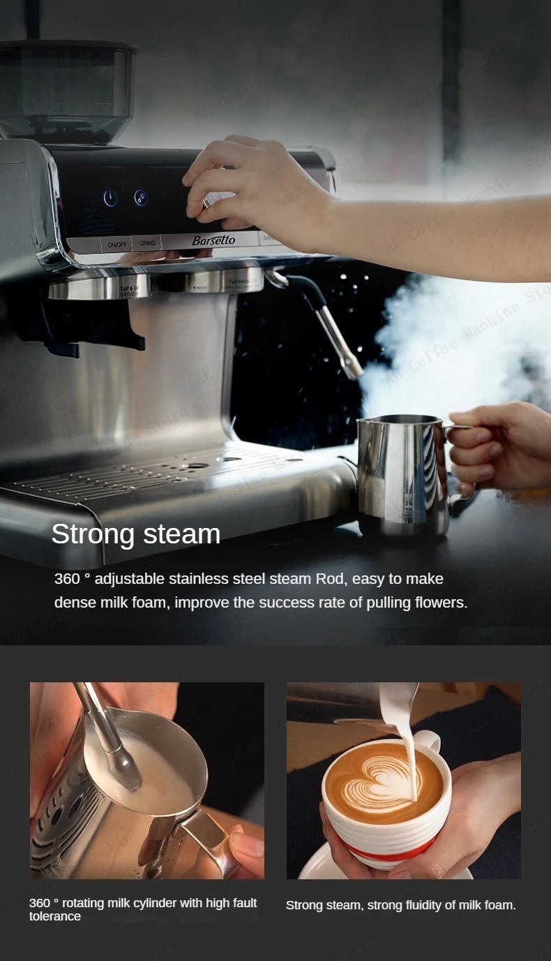 Milk Coffee Steam Multi-function Grinder Espresso Frother (same, Want) - Commercial Equipment - Commercial Use | price | cheaper. | look - Image 14