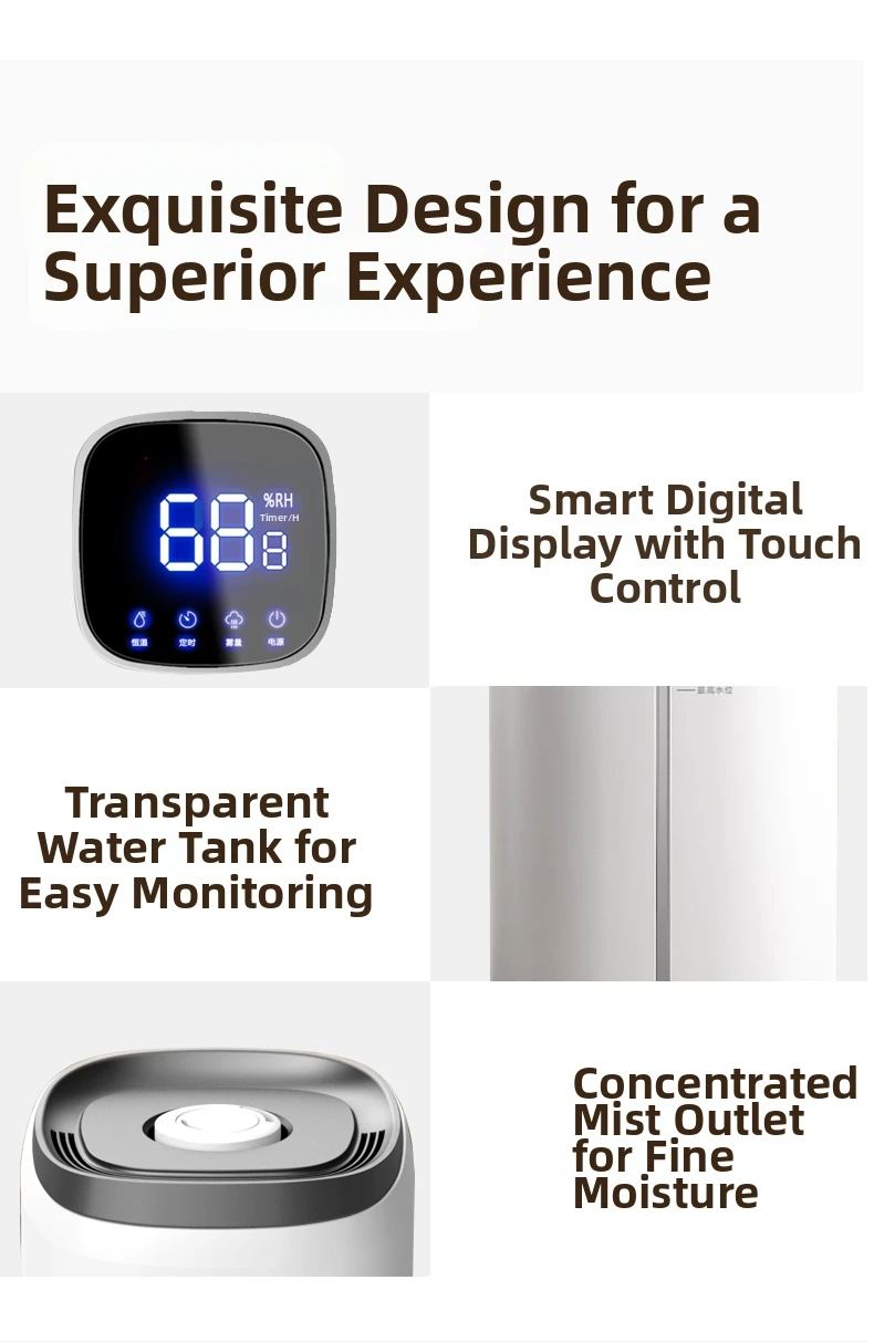 Humidifier Capacity Mist Energy White 15l Ultrasonic/cool (15l, Remote Control) - Commercial Equipment For Commercial Use | 15L | Touch | Commercial E - Image 14