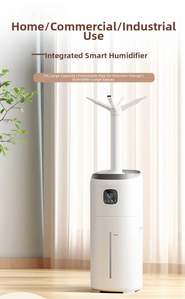 Humidifier Capacity Mist Energy White 15l Ultrasonic/cool (15l, Remote Control) - Commercial Equipment For Commercial Use | 15L | Touch | Commercial E - Image 2