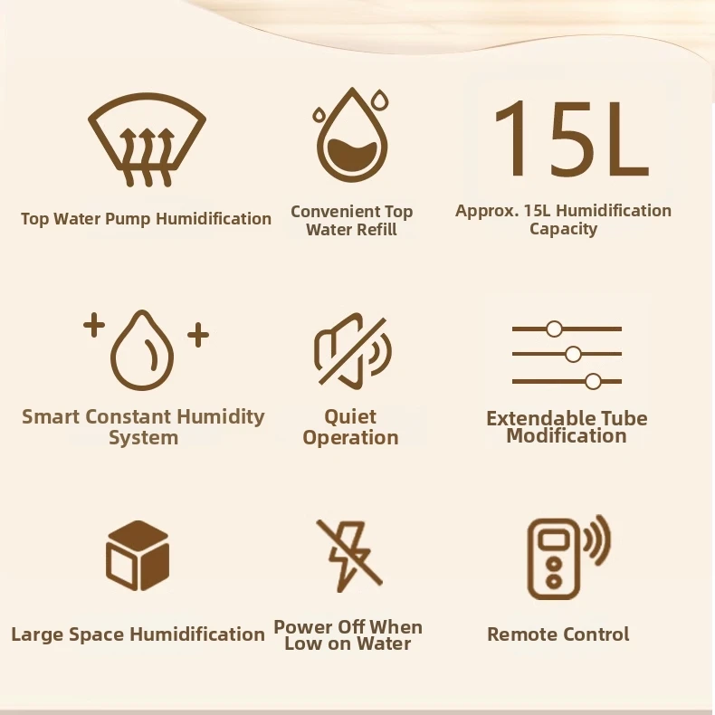 Humidifier Capacity Mist Energy White 15l Ultrasonic/cool (15l, Remote Control) - Commercial Equipment For Commercial Use | 15L | Touch | Commercial E - Image 3
