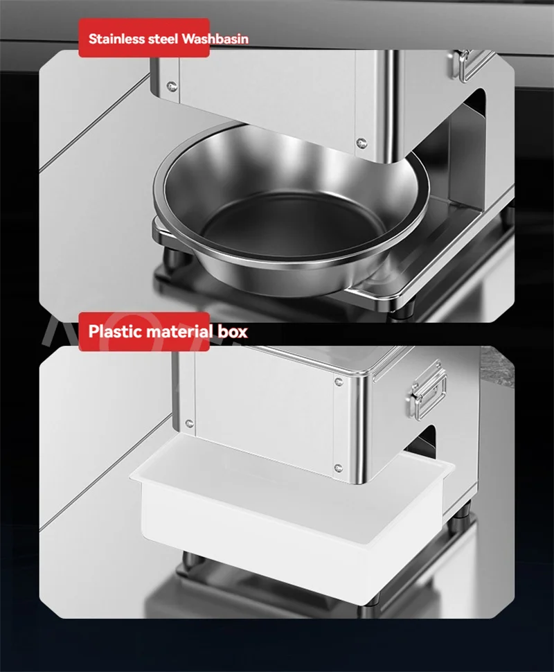Meat Slicer Electric Shredding Fully Dicing Fresh (1200w, Stainless Steel): Commercial Equipment - Commercial Use | 220V | 1200W | Stainless steel - Image 9