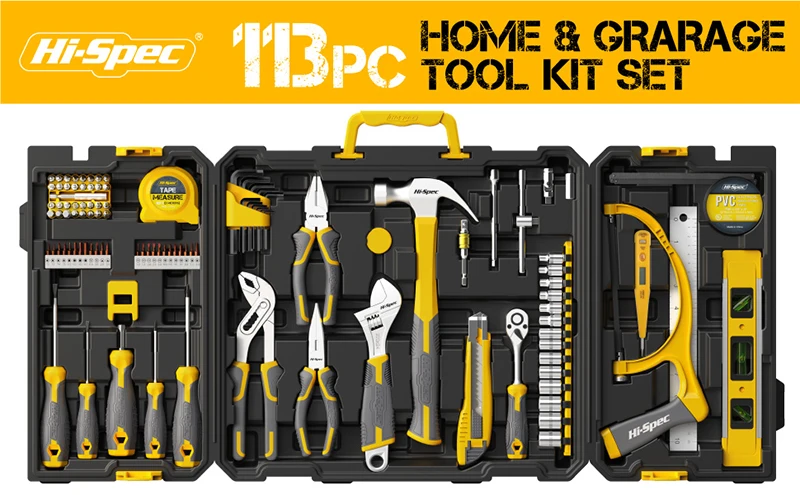 Mechanics Set Suitcase Complete Spanner Socket Mechanical (113pc) | Commercial Equipment | Commercial Use | 113pc | Commercial Equipment - Image 2
