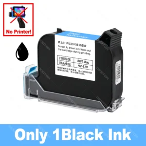 12.7mm Mini Date Inkjet Batch | Add 1BK ink | Only 1ink No Printer | Only 2ink No Printer | Printer Standard | Commercial Equipment