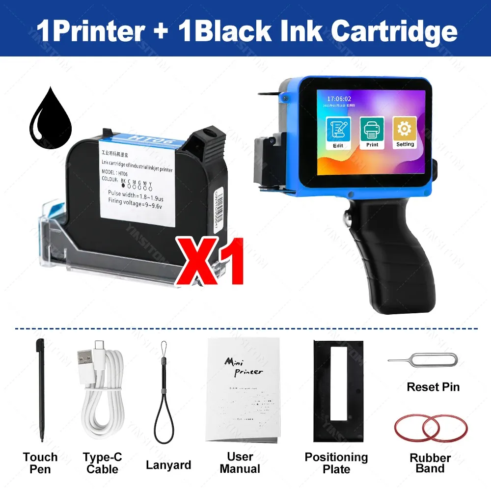 12.7mm Mini Date Inkjet Batch | Add 1BK ink | Only 1ink No Printer | Only 2ink No Printer | Printer Standard | Commercial Equipment - Image 21