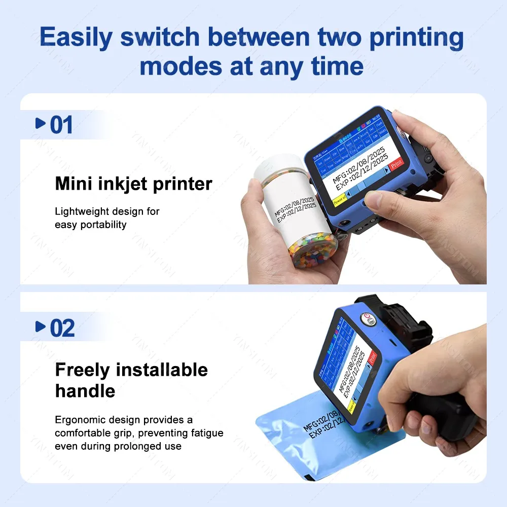 12.7mm Mini Date Inkjet Batch | Add 1BK ink | Only 1ink No Printer | Only 2ink No Printer | Printer Standard | Commercial Equipment - Image 3