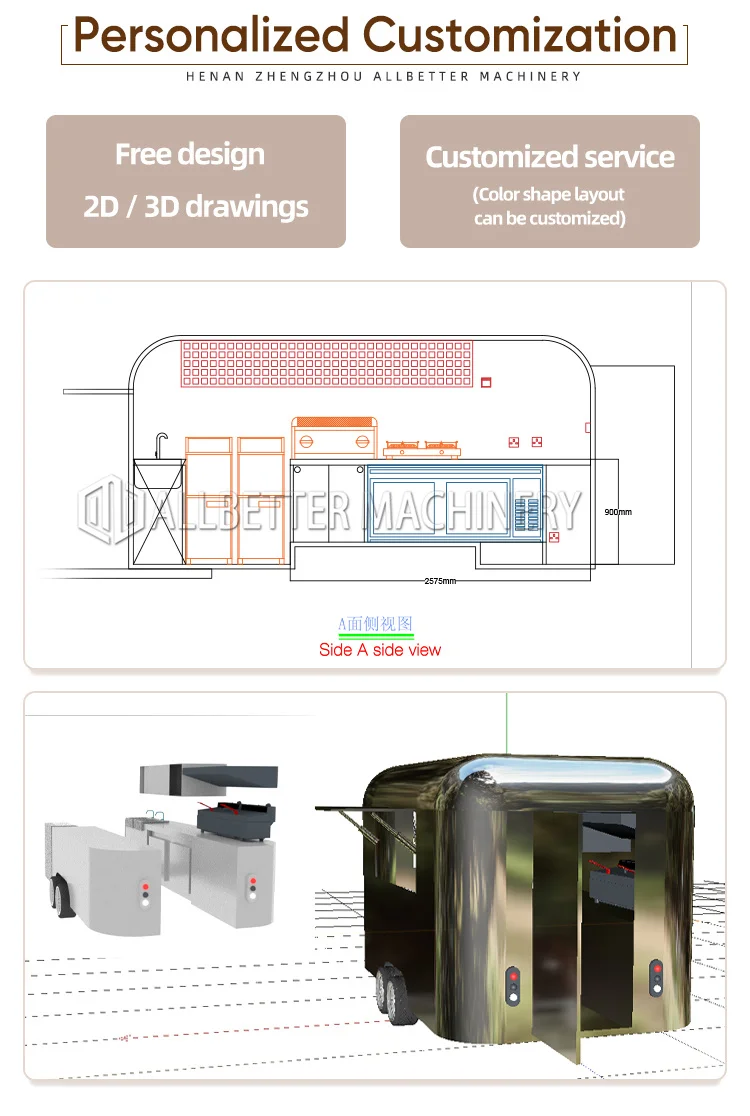 Food Mobile Cart Allbetter Restaurant | Stainless Steel | Commercial Equipment - Image 11
