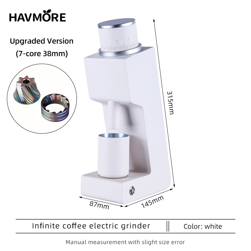 Households Burr Adjustable Steel Coffee (stainless Steel, Products) - Commercial Use - Commercial Equipment | 220V | Stainless steel | continuous